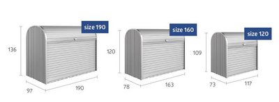 Biohort Gerätebox StoreMax aus Metall Groessen
