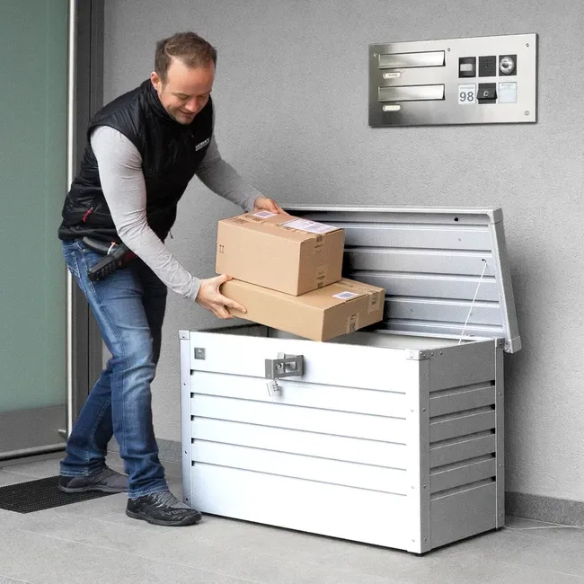 Paketbox fr zuhause kaufen: Ablagebox & Paketkasten XXL - Biohort -  Biohort Schweiz