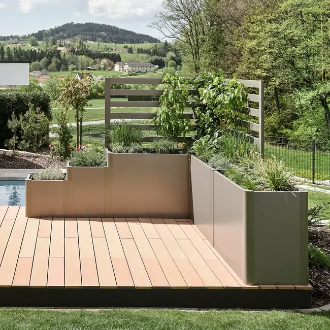Pflanzkasten aus Metall mit Rankgitter kaufen - Biohort - Biohort sterreich