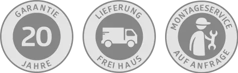 Buttonleiste - Premium Stahlbelch, Lieferung frei Haus, 20 Jahre Garantie