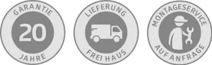 Buttonleiste - Premium Stahlbelch, Lieferung frei Haus, 20 Jahre Garantie