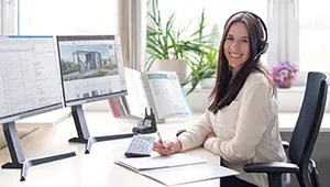 Lehrlingsfoto im Büro