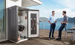 Gartenschrank aus Metall mit hohem Nutzwert