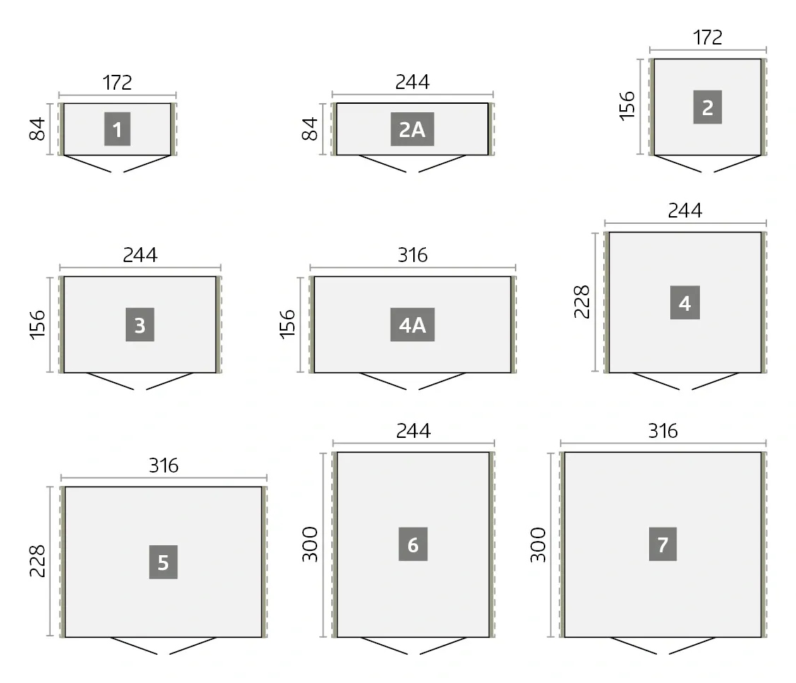 Europa Skizze verschiedene Größen Europa Skizze verschiedene Größen