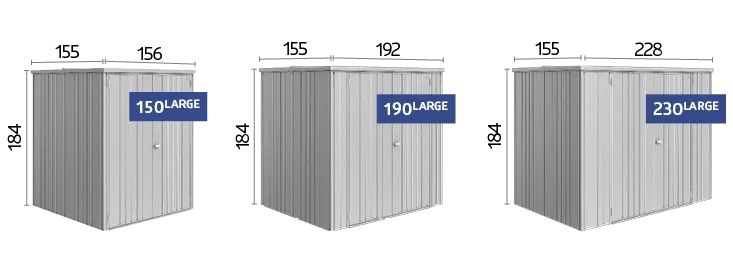 Geräteschrank Größen