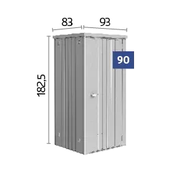 Geräteschrank Skizze Gr. 90