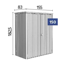 Geräteschrank Skizze Gr. 150
