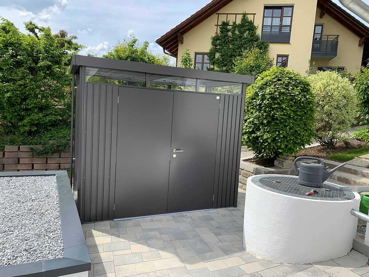 Biohort HighLine® Gartenhütte & Geräteschuppen aus Metall