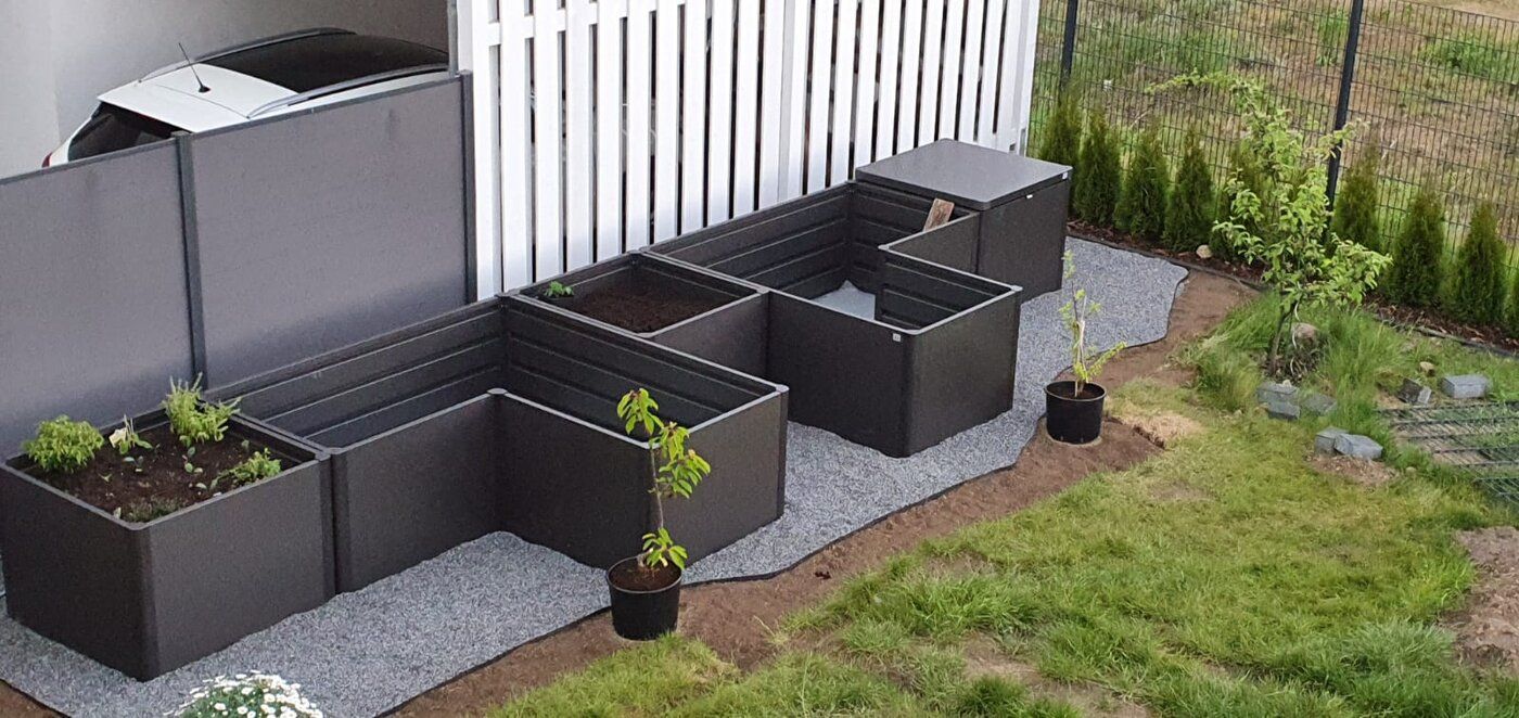 Hochbeet aus Metall modern & mit Abdeckung Biohort Biohort Deutschland