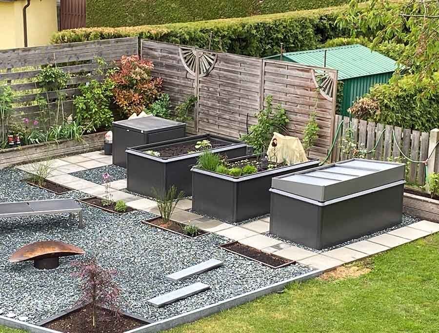 Hochbeet aus Metall modern & mit Abdeckung Biohort Biohort Deutschland