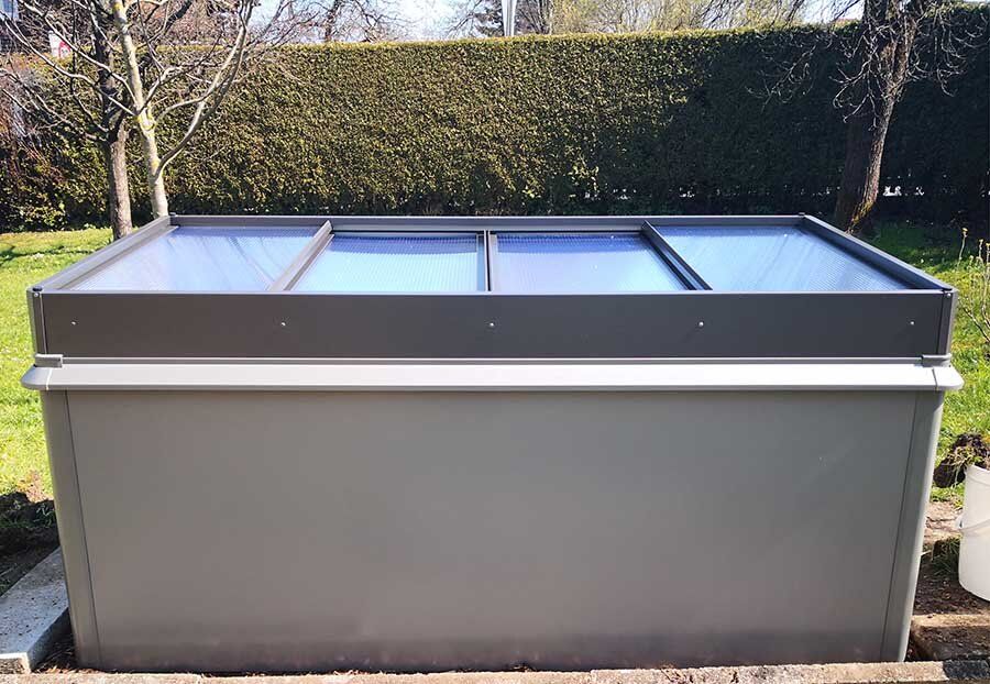 Hochbeet aus Metall modern & mit Abdeckung Biohort Biohort Deutschland