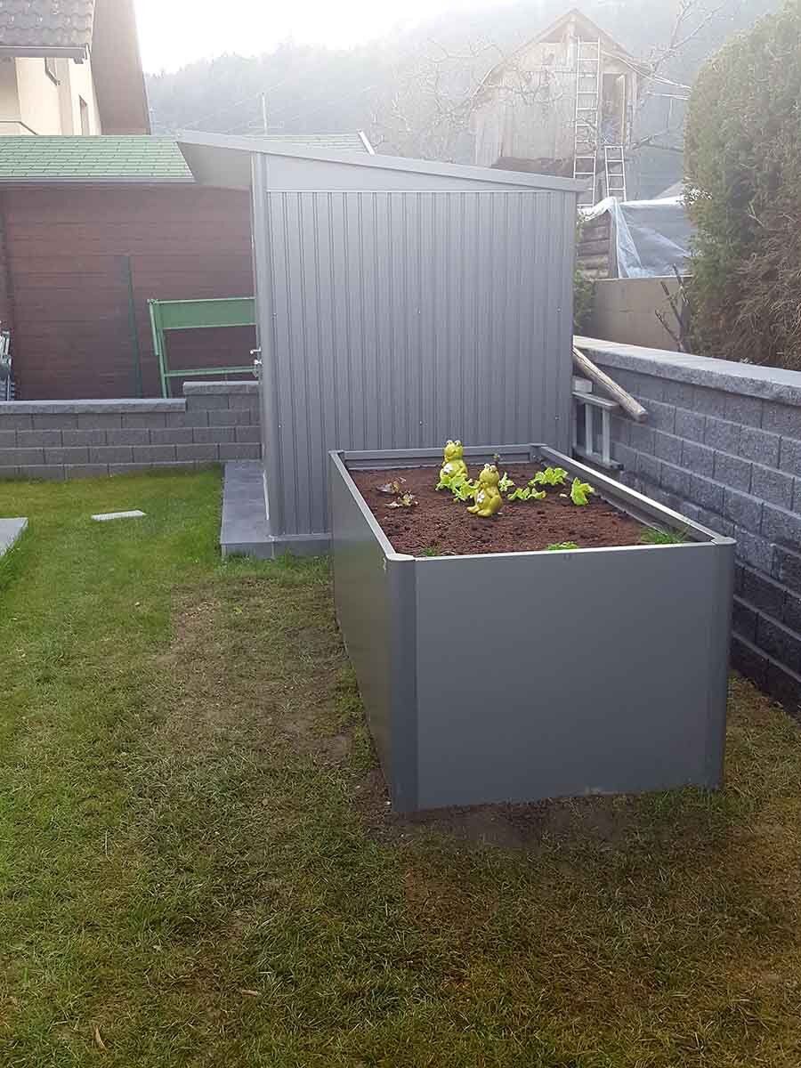 Hochbeet aus Metall modern & mit Abdeckung Biohort Biohort Deutschland