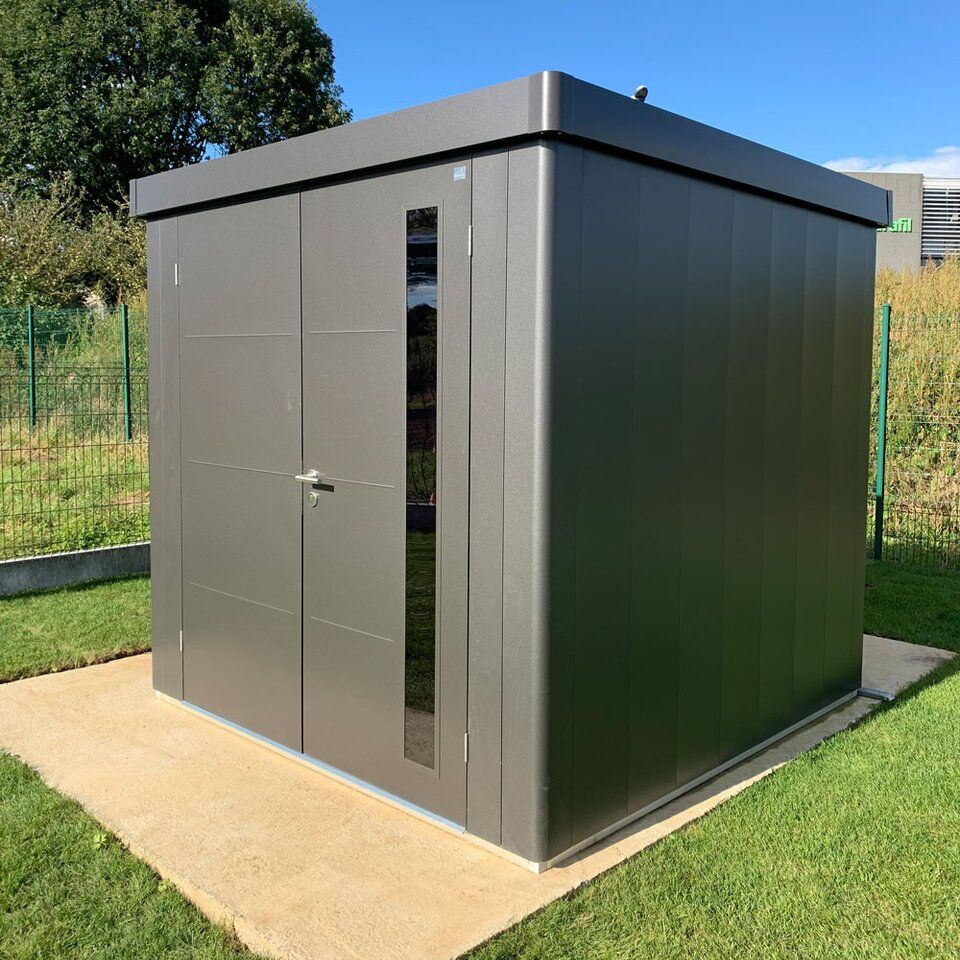 Gartenhaus & Gerätehaus aus Metall mit Flachdach Biohort Biohort