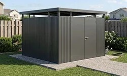 Biohort Metal Storage Sheds of outstanding quality and durability
