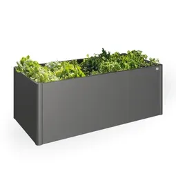 Biohort HochBeet 2x1 aus Metall in der Farbe dunkelgrau-metallic