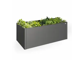Biohort HochBeet 2x1 aus Metall in der Farbe dunkelgrau-metallic
