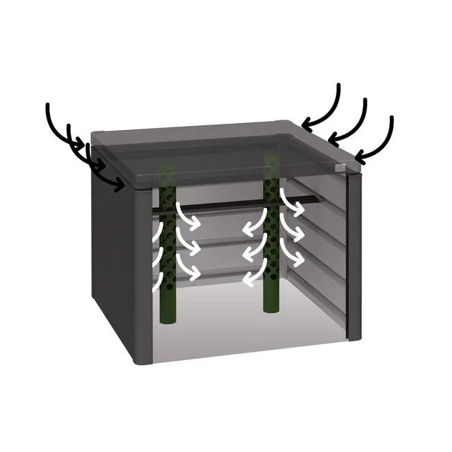 Metal compost bin - design composter from Biohort - Biohort Other