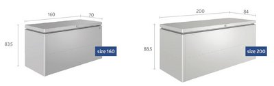 Biohort Gerätebox LoungeBox aus Metall groessen