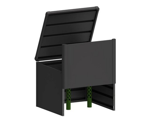 Biohort Komposter MonAmi in Metall offen