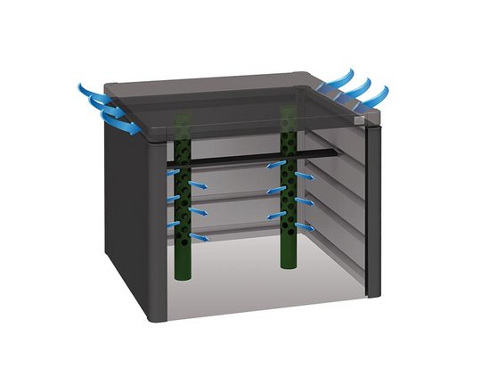 Biohort kompostér MonAmi z kovu skica