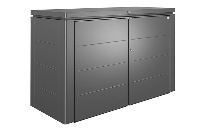 Biohort box na náradie HighBoard z kovu v tmavosivej metalickej